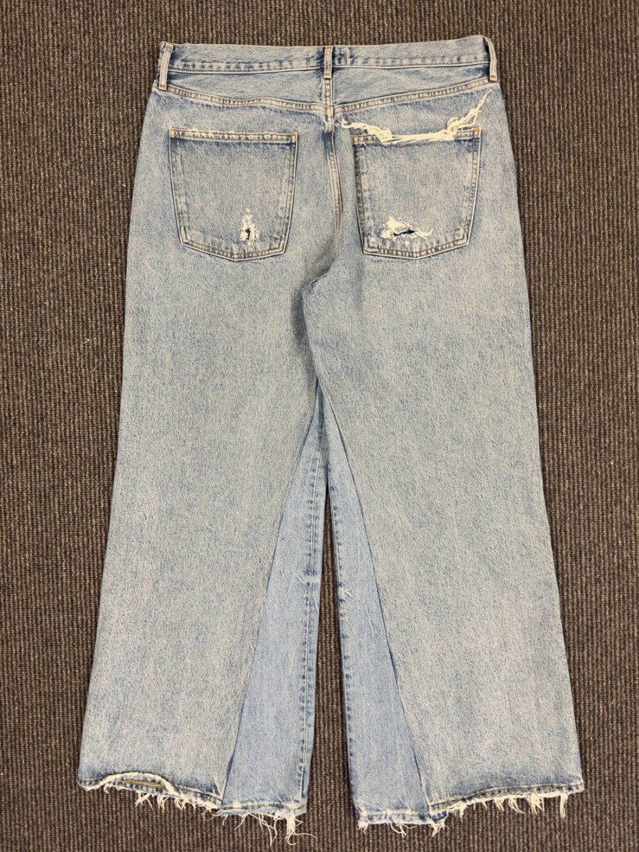 Agolde High Rise Wide Leg jeans size 32 - TheRWDenimAGOLDE High Rise Wide Leg Blue Wash – TheRWDenim