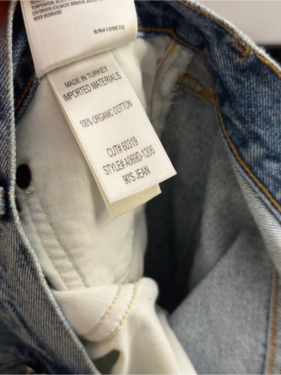 Agolde High Rise Wide Leg jeans size 32 - TheRWDenimAGOLDE High Rise Wide Leg Blue Wash – TheRWDenim