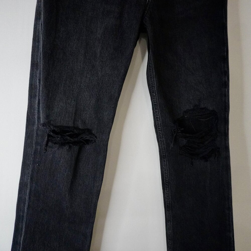 AGOLDE Lana Mid-Rise Jeans – Black (Size 25) - TheRWDenimAGOLDE Lana Mid-Rise – Black Straight-Leg – TheRWDenim
