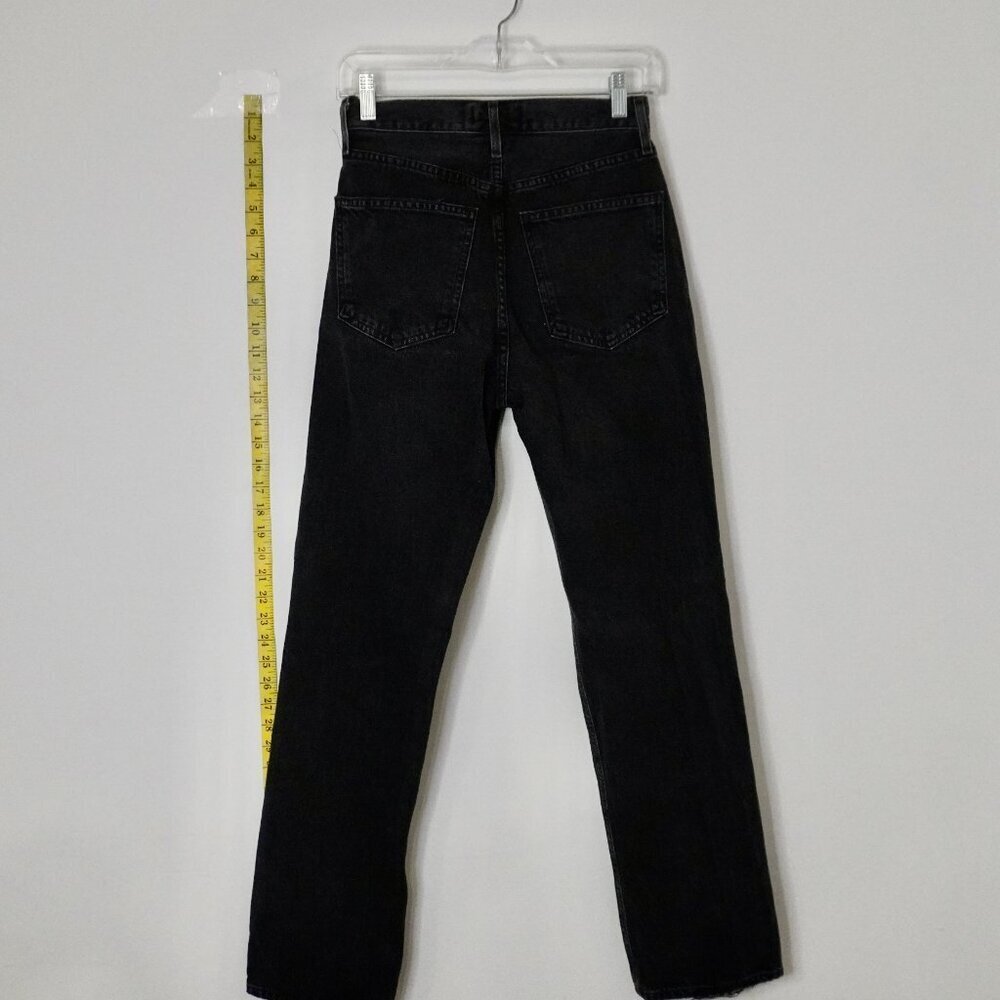 AGOLDE Lana Mid-Rise Jeans – Black (Size 25) - TheRWDenimAGOLDE Lana Mid-Rise – Black Straight-Leg – TheRWDenim