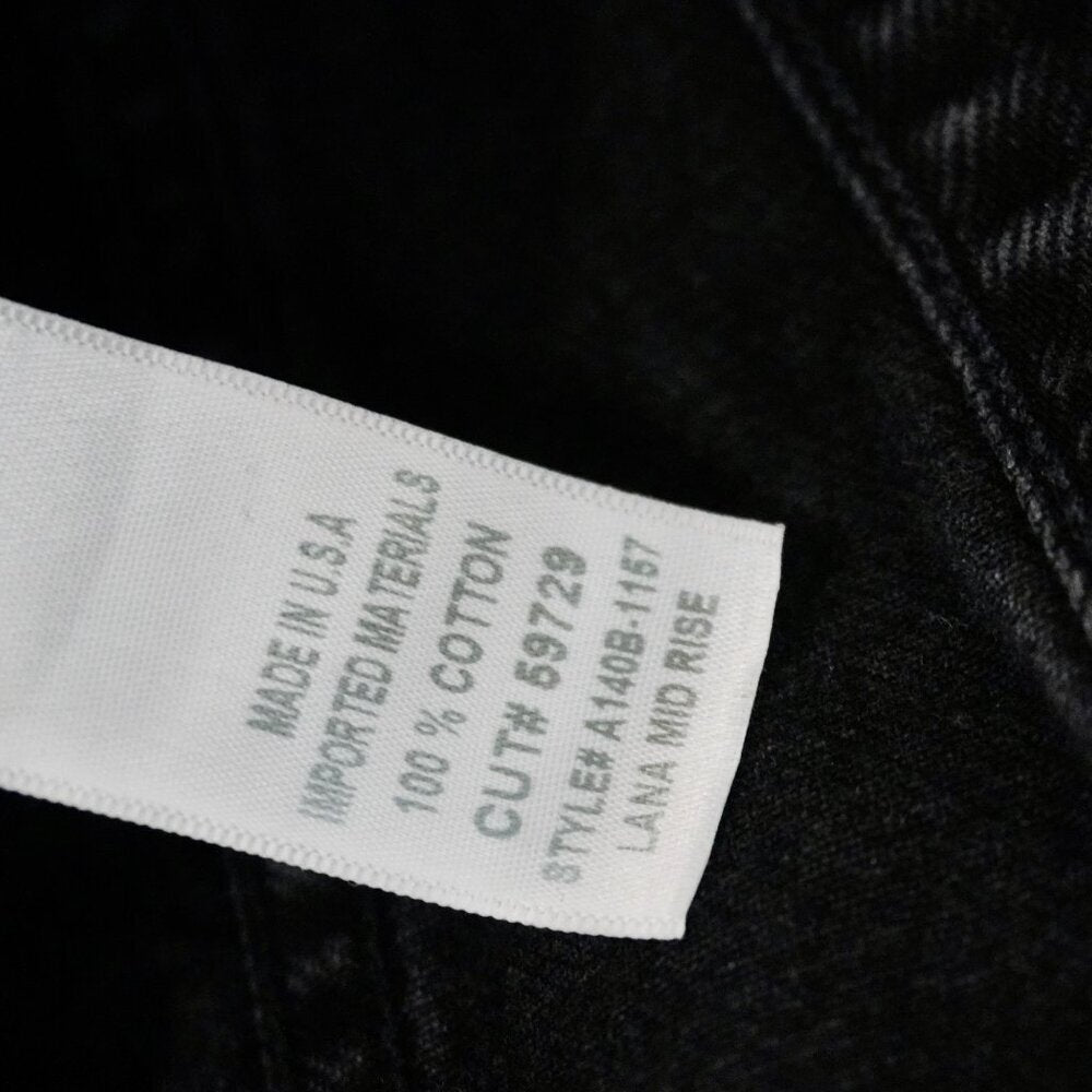 AGOLDE Lana Mid-Rise Jeans – Black (Size 25) - TheRWDenimAGOLDE Lana Mid-Rise – Black Straight-Leg – TheRWDenim