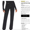 AGOLDE Lana Mid-Rise Jeans – Black (Size 25) - TheRWDenimAGOLDE Lana Mid-Rise – Black Straight-Leg – TheRWDenim