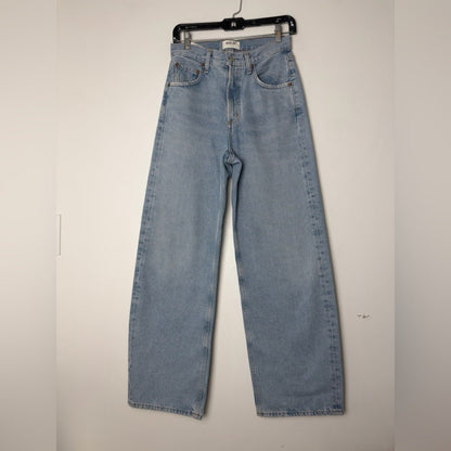 Agolde Low Curve in fairway 23 - TheRWDenimAGOLDE Low Curve in Fairway Wide-Leg Blue Wash – TheRWDenim