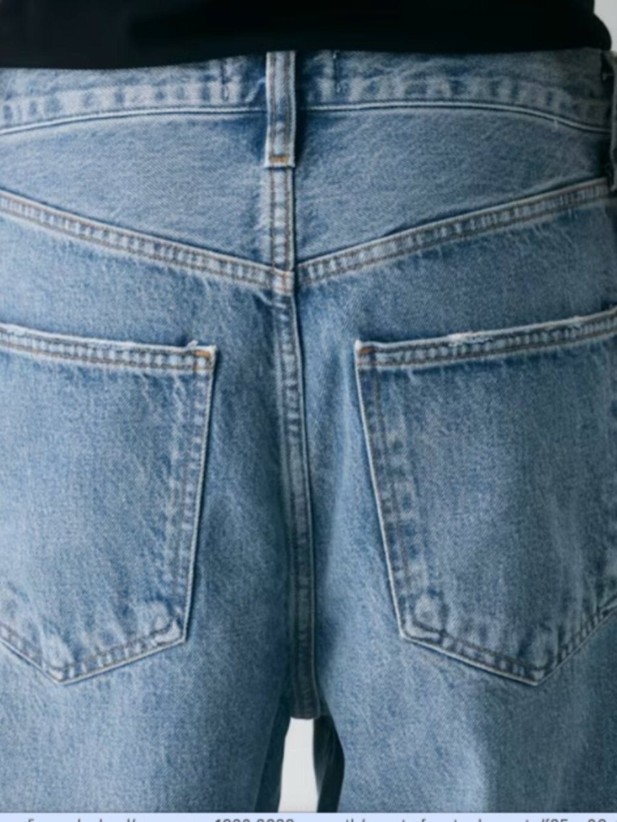 Agolde Low Curve in fairway 23 - TheRWDenimAGOLDE Low Curve in Fairway Wide-Leg Blue Wash – TheRWDenim