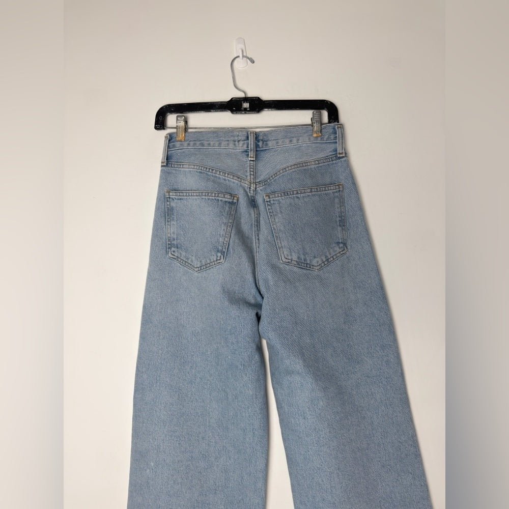 Agolde Low Curve in fairway 23 - TheRWDenimAGOLDE Low Curve in Fairway Wide-Leg Blue Wash – TheRWDenim