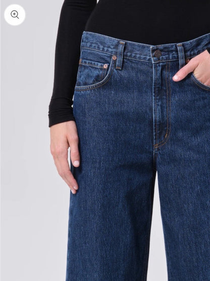 AGOLDE Low Curve Jeans in Pendulum – Preloved Size 29 - TheRWDenimAGOLDE Low Curve in Pendulum Wide-Leg Navy – TheRWDenim