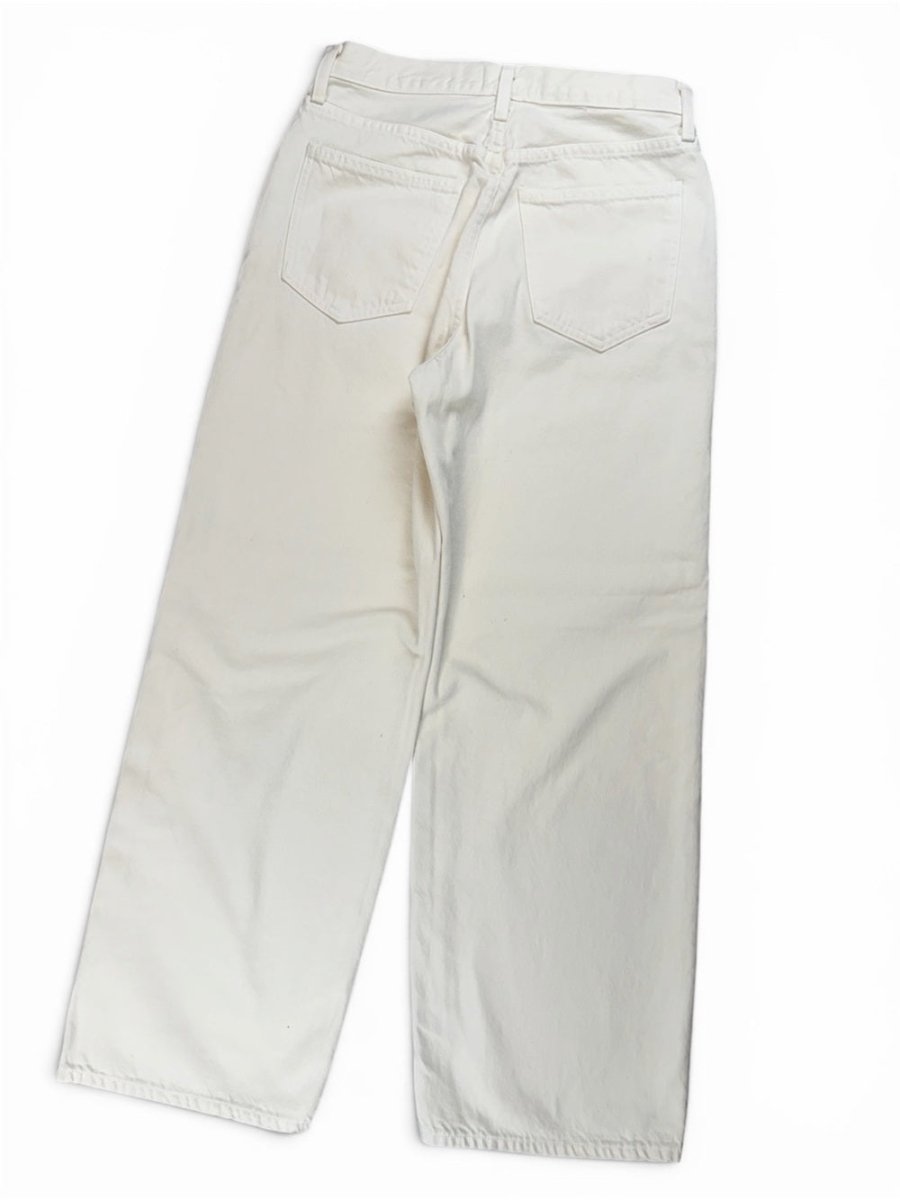AGOLDE “low slung 30.5” in brown rice - TheRWDenimAGOLDE Low Slung 30.5 .5 in Brown Rice Wide-Leg Beige – TheRWDenim