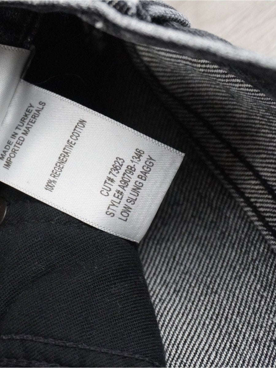 AGOLDE “Low Slung Baggy” 23 GREY - TheRWDenimAGOLDE Low Slung Baggy Grey Wide-Leg – TheRWDenim
