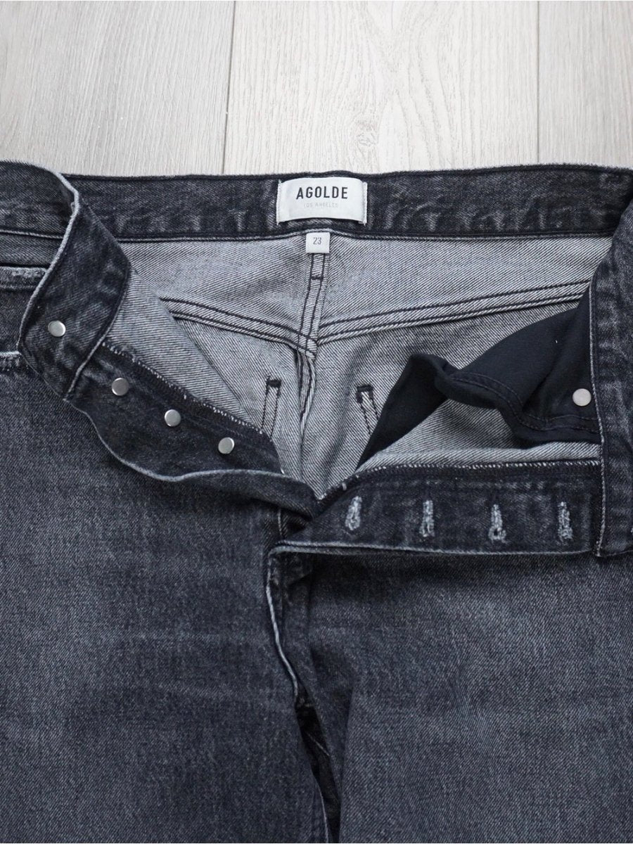 AGOLDE “Low Slung Baggy” 23 GREY - TheRWDenimAGOLDE Low Slung Baggy Grey Wide-Leg – TheRWDenim
