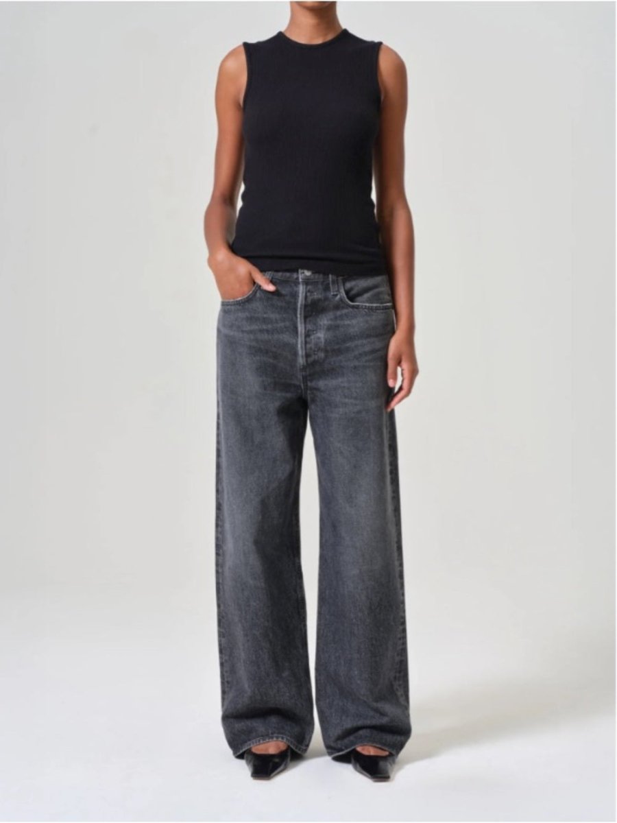 AGOLDE “Low Slung Baggy” 23 GREY - TheRWDenimAGOLDE Low Slung Baggy Grey Wide-Leg – TheRWDenim