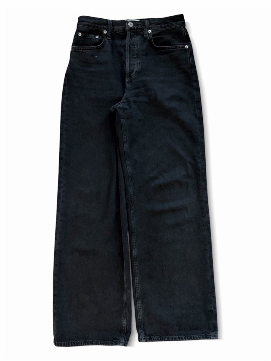 AGOLDE " Low Slung Baggy" Black Size 23 - TheRWDenimAGOLDE Low Slung Baggy Black Wide-Leg – TheRWDenim