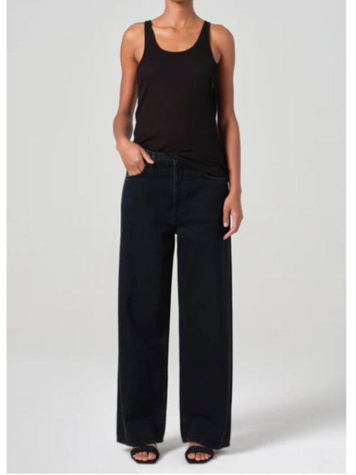 AGOLDE " Low Slung Baggy" Black Size 23 - TheRWDenimAGOLDE Low Slung Baggy Black Wide-Leg – TheRWDenim