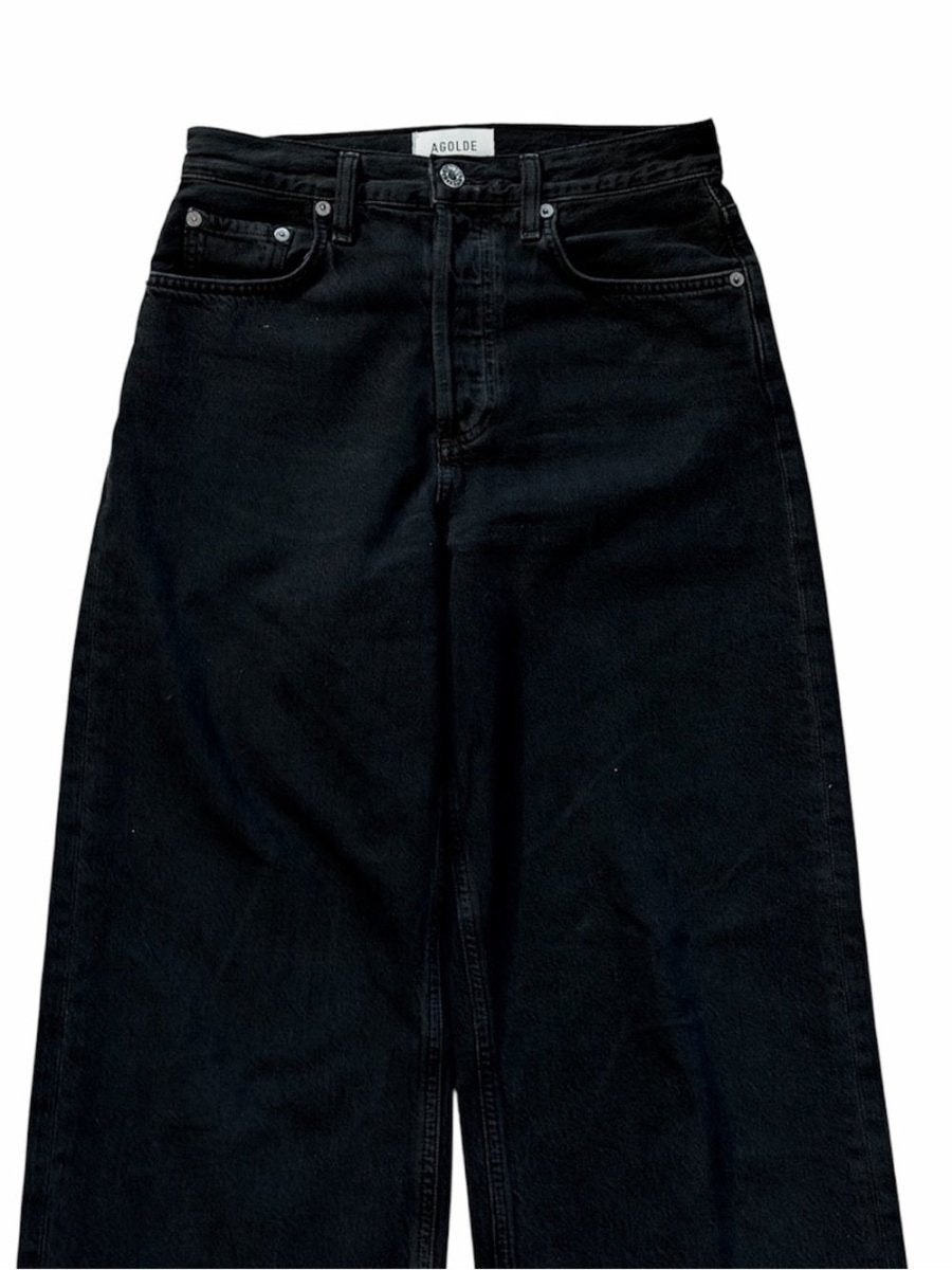AGOLDE " Low Slung Baggy" Black Size 23 - TheRWDenimAGOLDE Low Slung Baggy Black Wide-Leg – TheRWDenim