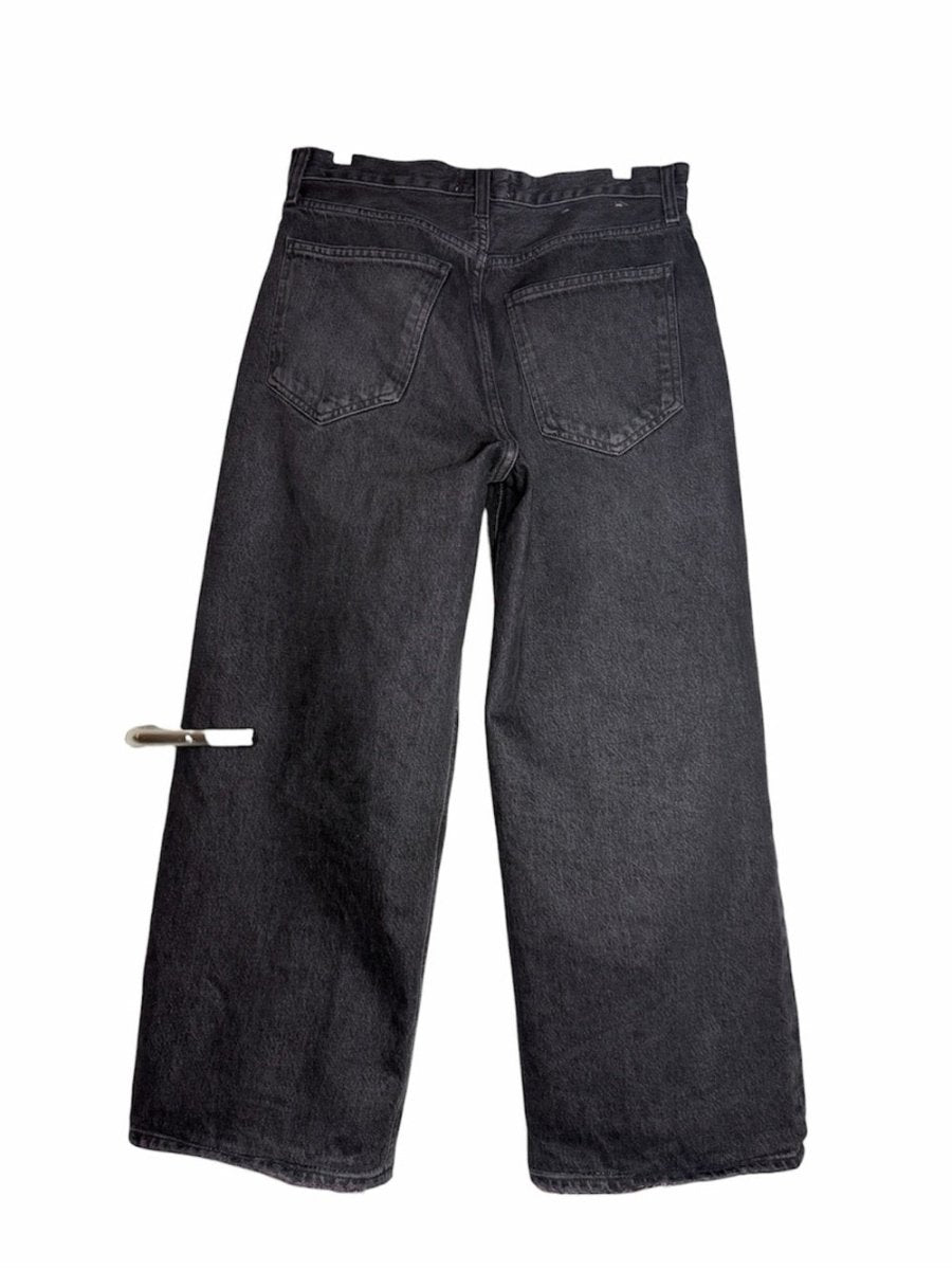 Agolde low slung baggy Wide-Leg High Rise Jeans in Washed Blac - TheRWDenimAGOLDE Low Slung Baggy Wide-Leg High Rise in Washed Black – TheRWDenim