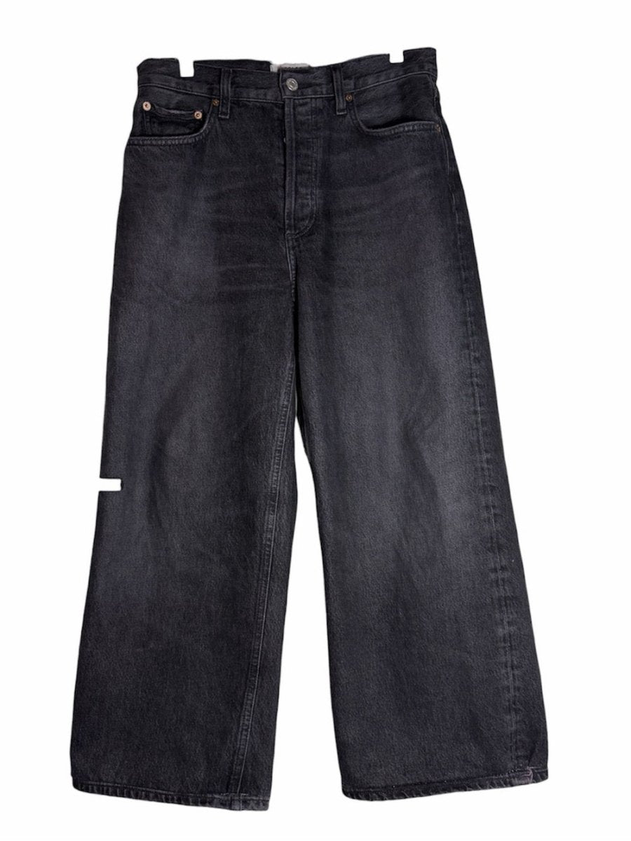 Agolde low slung baggy Wide-Leg High Rise Jeans in Washed Blac - TheRWDenimAGOLDE Low Slung Baggy Wide-Leg High Rise in Washed Black – TheRWDenim
