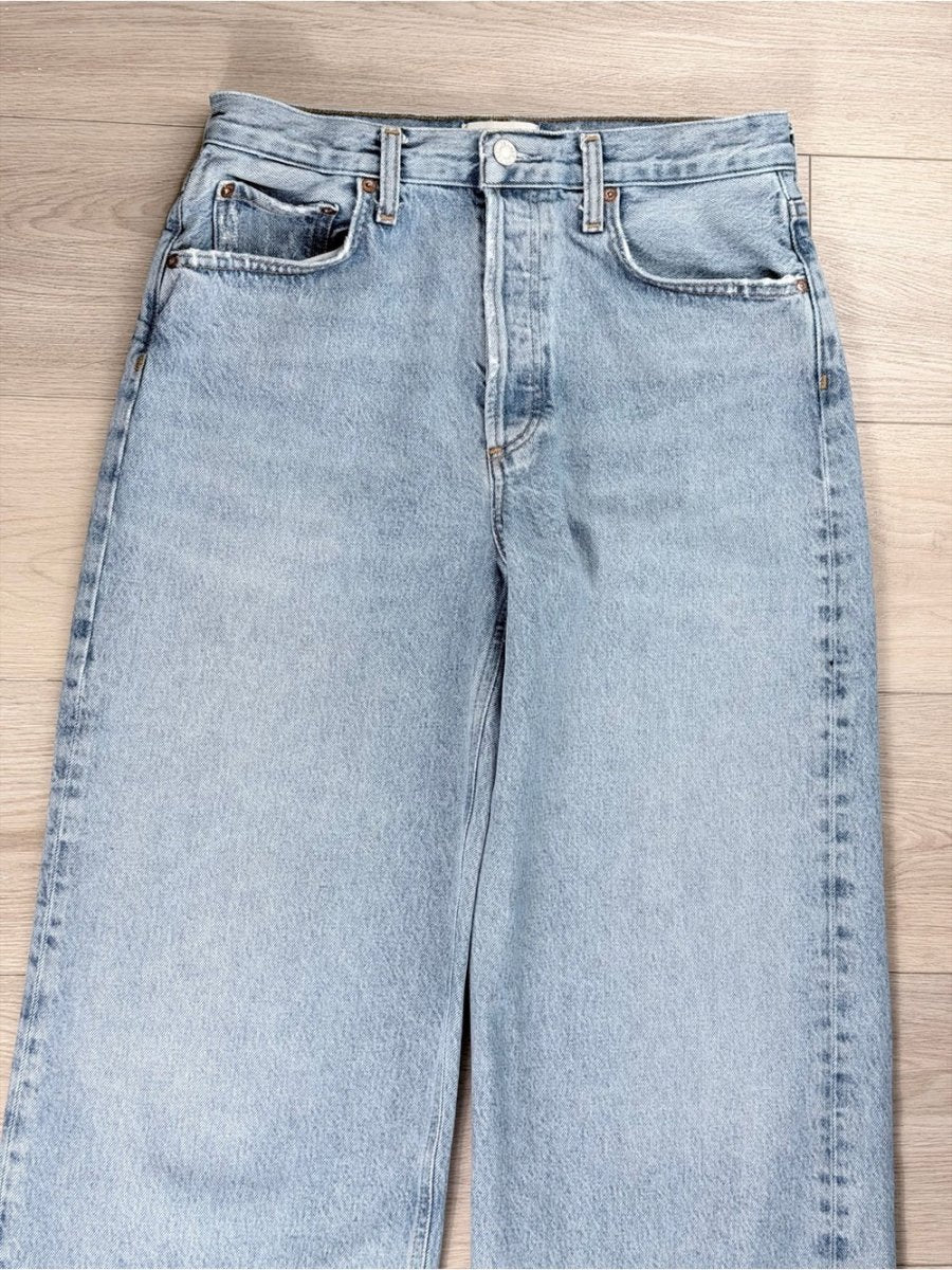 Agolde “Low Slung” size 26 - TheRWDenimAGOLDE Low Slung Wide-Leg Blue Wash – TheRWDenim