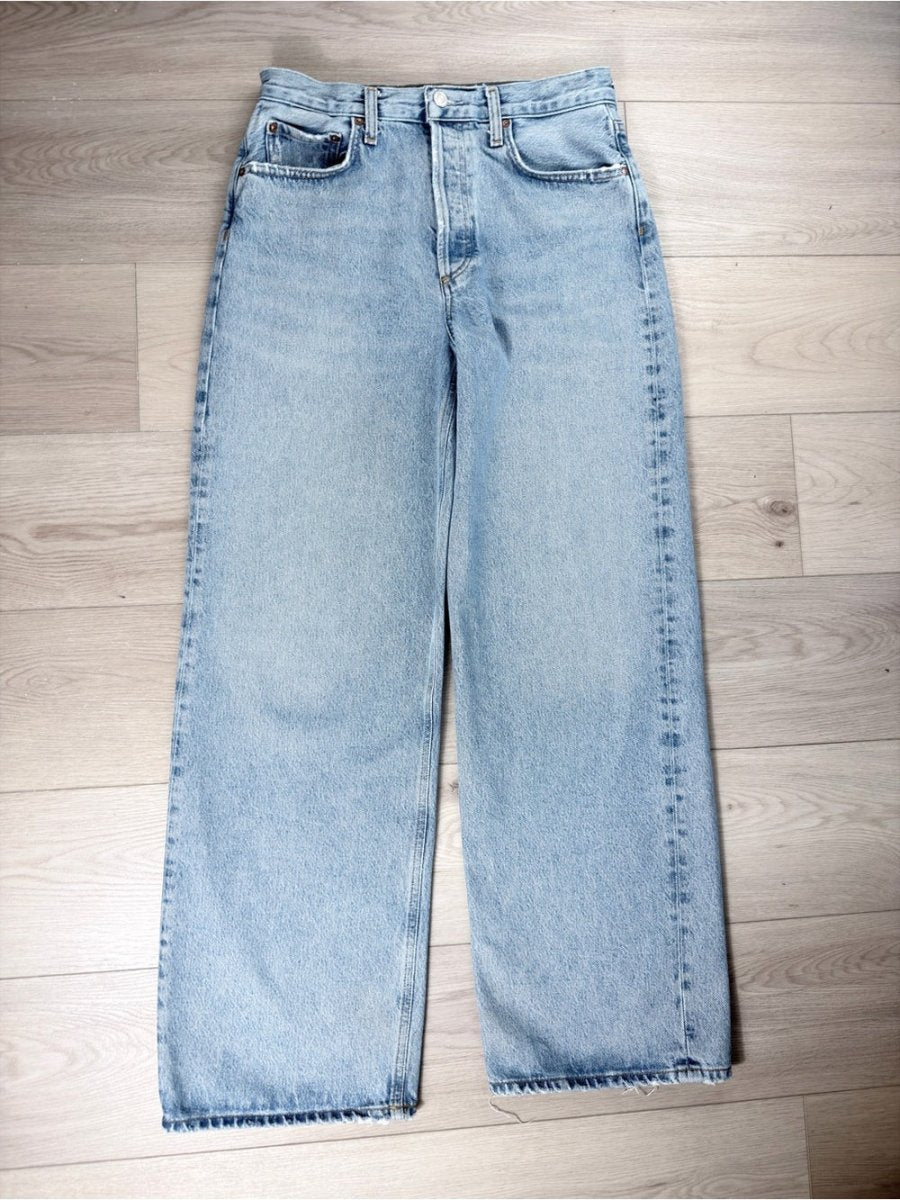 Agolde “Low Slung” size 26 - TheRWDenimAGOLDE Low Slung Wide-Leg Blue Wash – TheRWDenim
