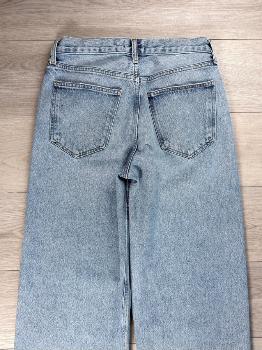 Agolde “Low Slung” size 26 - TheRWDenimAGOLDE Low Slung Wide-Leg Blue Wash – TheRWDenim