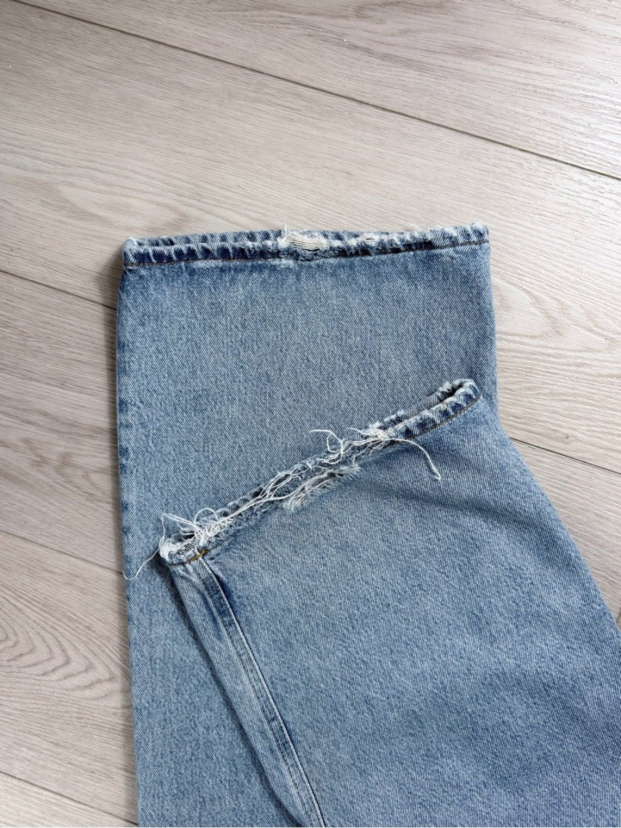 Agolde “Low Slung” size 26 - TheRWDenimAGOLDE Low Slung Wide-Leg Blue Wash – TheRWDenim