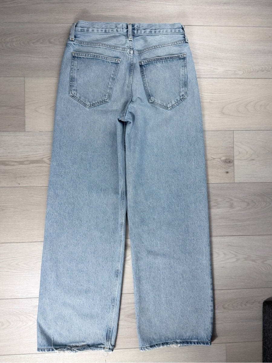 Agolde “Low Slung” size 26 - TheRWDenimAGOLDE Low Slung Wide-Leg Blue Wash – TheRWDenim