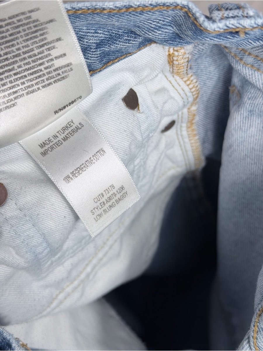 Agolde “Low Slung” size 26 - TheRWDenimAGOLDE Low Slung Wide-Leg Blue Wash – TheRWDenim