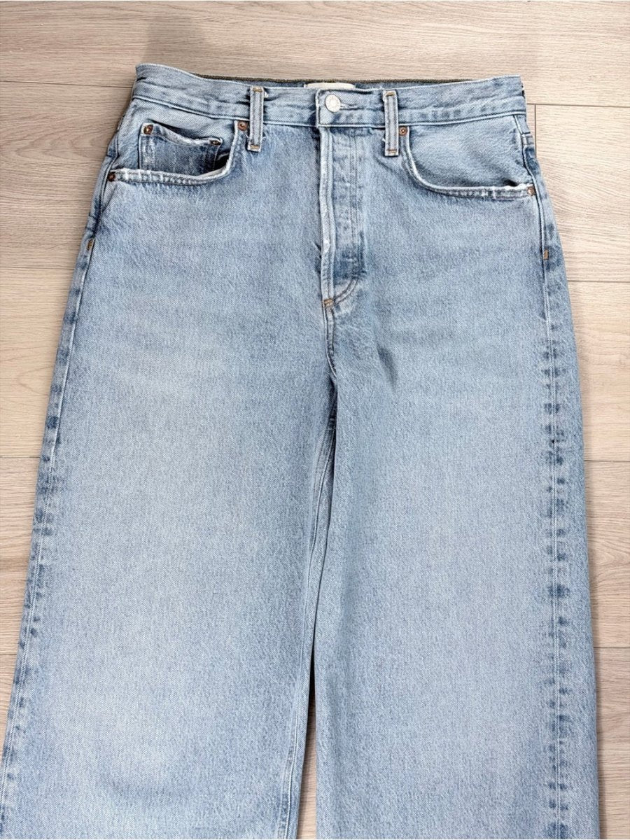 Agolde “Low Slung” size 26 - TheRWDenimAGOLDE Low Slung Wide-Leg Blue Wash – TheRWDenim