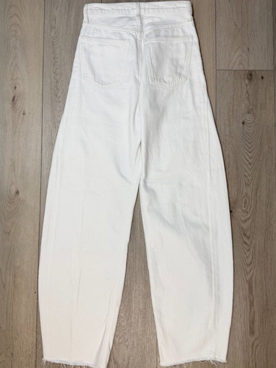 Agolde "LUNA" in white size 24 women's jeans - TheRWDenimAGOLDE Luna In White Wide-Leg – TheRWDenim