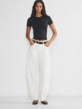 Agolde "LUNA" in white size 24 women's jeans - TheRWDenimAGOLDE Luna In White Wide-Leg – TheRWDenim