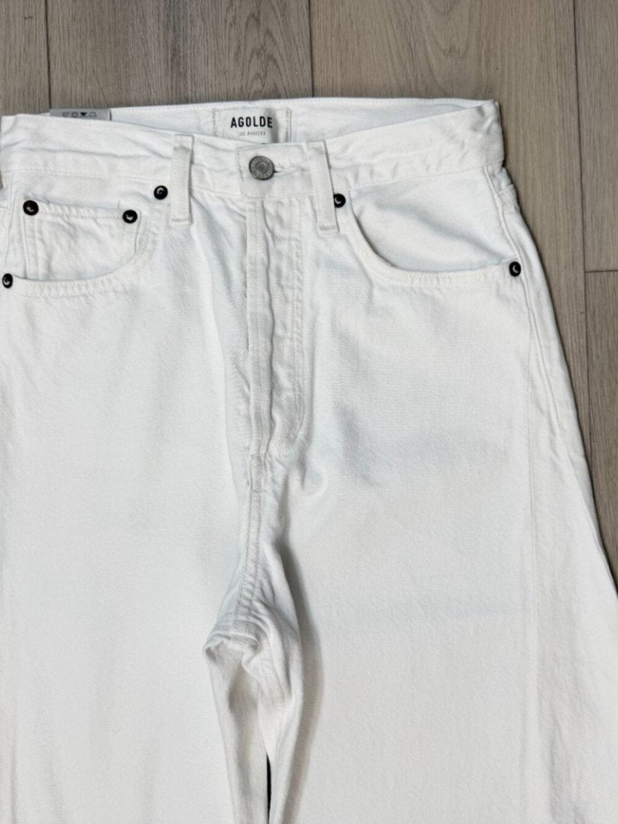 Agolde "LUNA" in white size 24 women's jeans - TheRWDenimAGOLDE Luna In White Wide-Leg – TheRWDenim