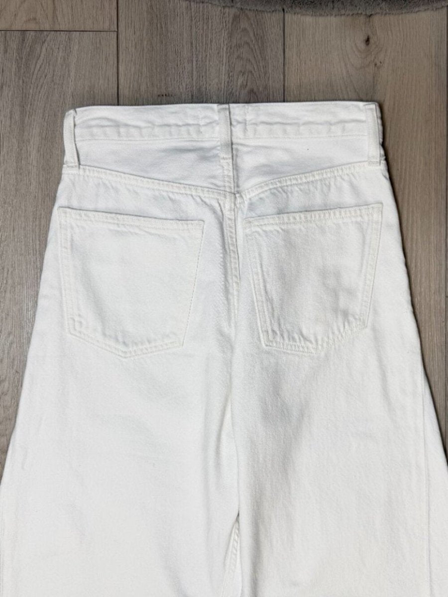 Agolde "LUNA" in white size 24 women's jeans - TheRWDenimAGOLDE Luna In White Wide-Leg – TheRWDenim