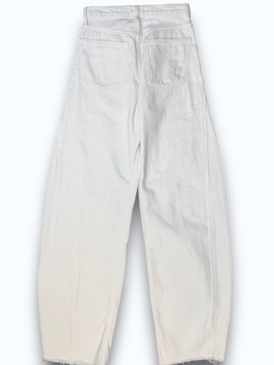 Agolde "LUNA" in white size 24 women's jeans - TheRWDenimAGOLDE Luna In White Wide-Leg – TheRWDenim