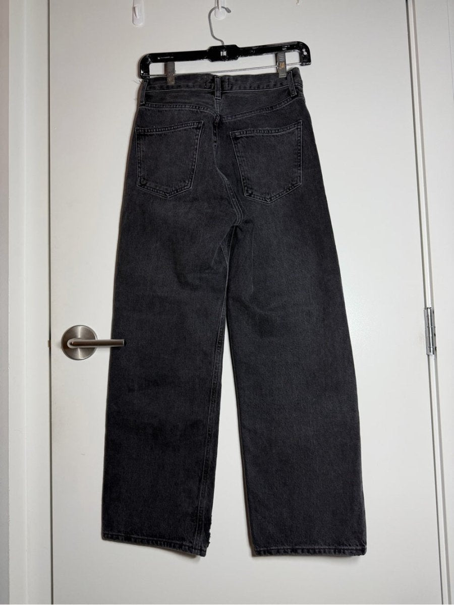 Agolde Ren High Rise 24 - TheRWDenimAGOLDE Ren High Rise Wide-Leg Black – TheRWDenim