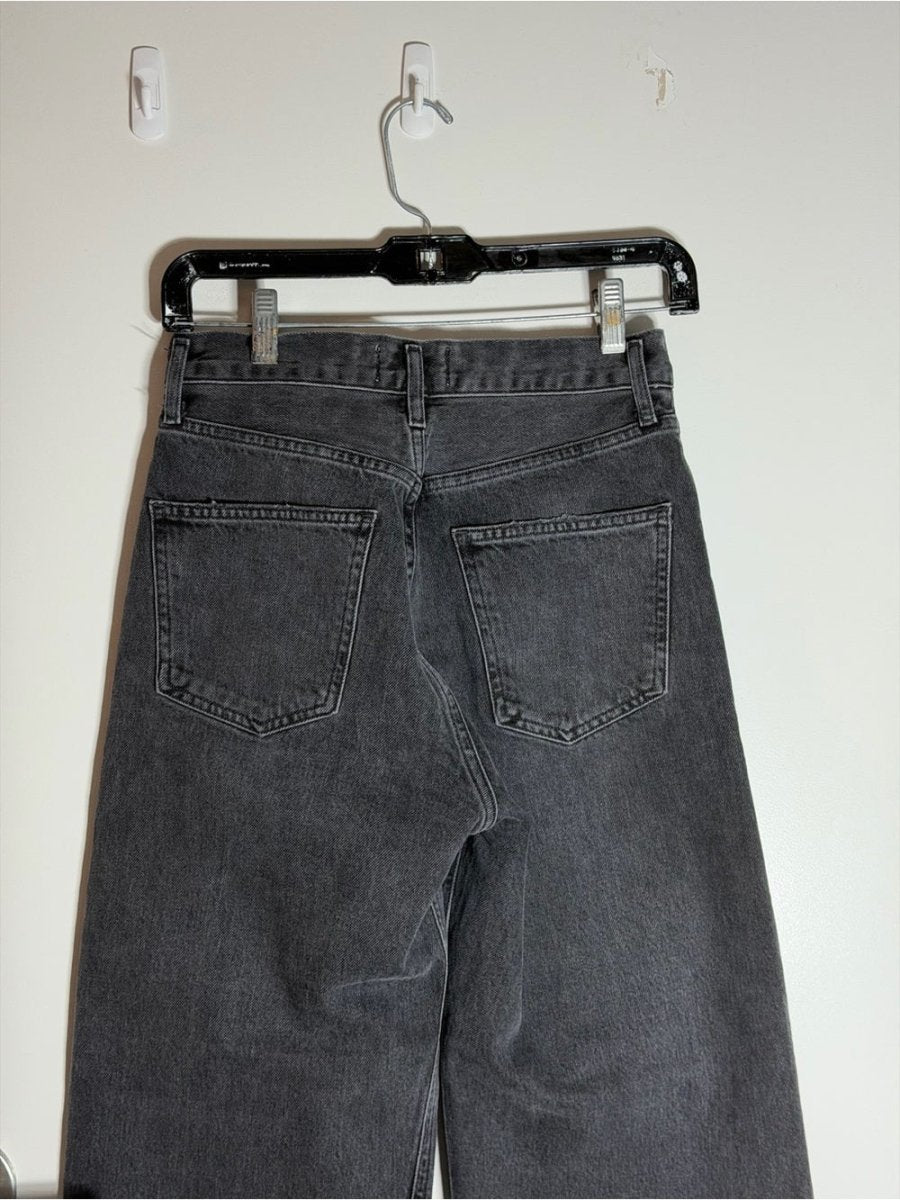 Agolde Ren High Rise 24 - TheRWDenimAGOLDE Ren High Rise Wide-Leg Black – TheRWDenim