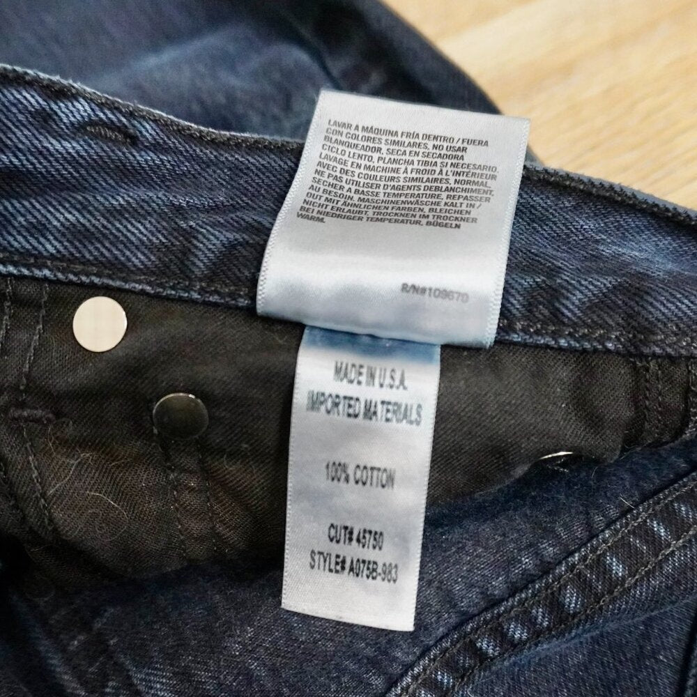 AGOLDE Riley High Rise Straight Crop Jeans Size 23 Black - TheRWDenimAGOLDE Riley High Rise Straight Crop Black Straight-Leg – TheRWDenim