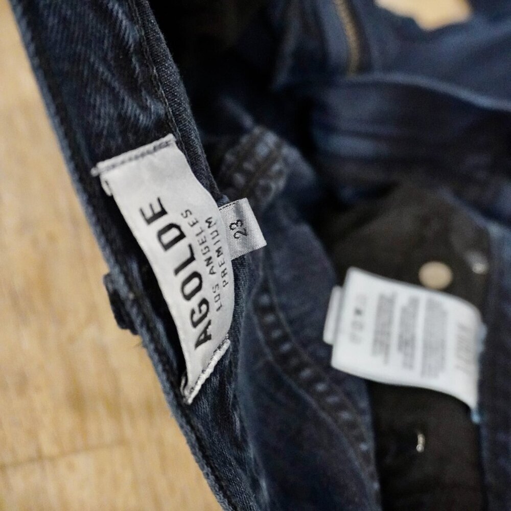 AGOLDE Riley High Rise Straight Crop Jeans Size 23 Black - TheRWDenimAGOLDE Riley High Rise Straight Crop Black Straight-Leg – TheRWDenim