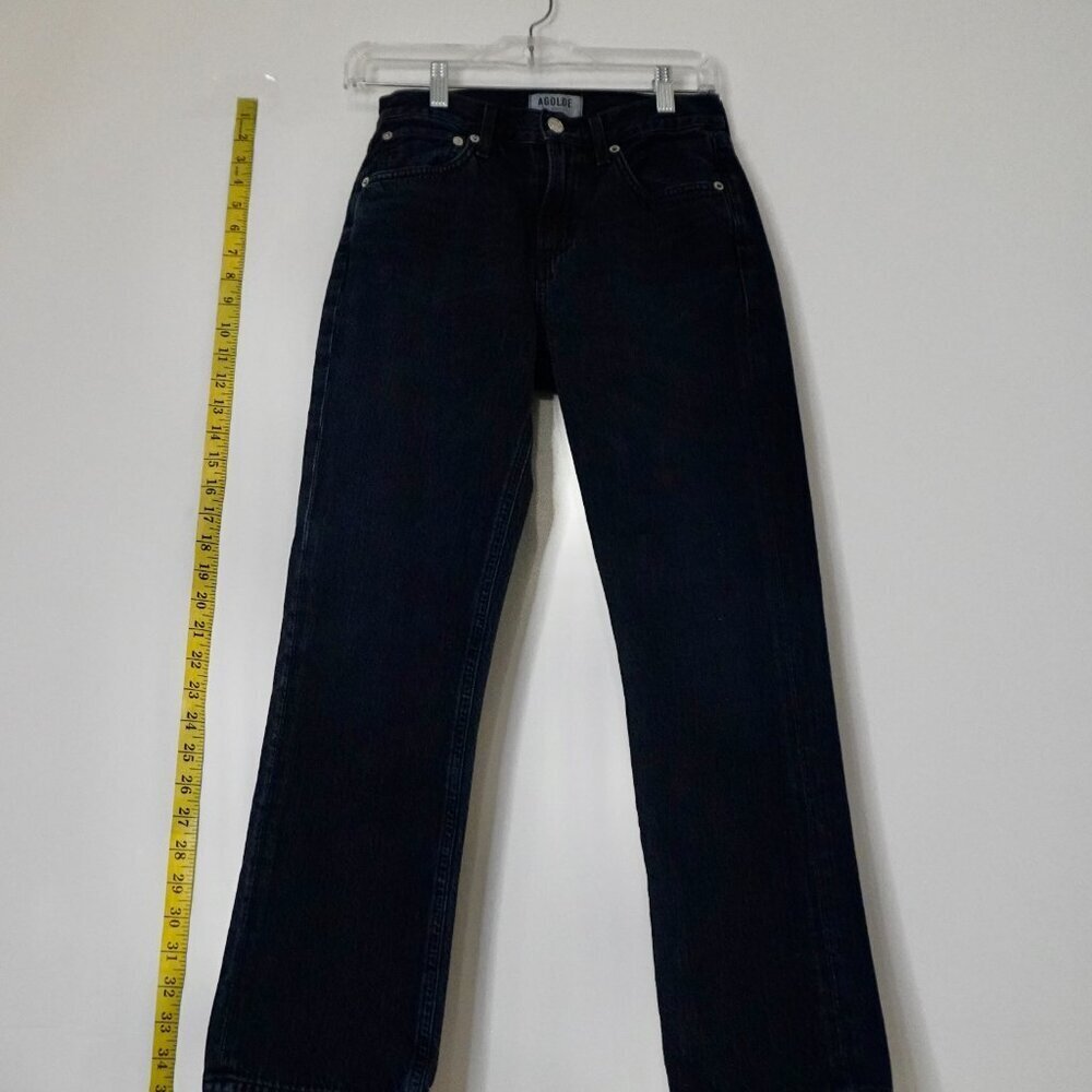 AGOLDE Riley High Rise Straight Crop Jeans Size 23 Black - TheRWDenimAGOLDE Riley High Rise Straight Crop Black Straight-Leg – TheRWDenim