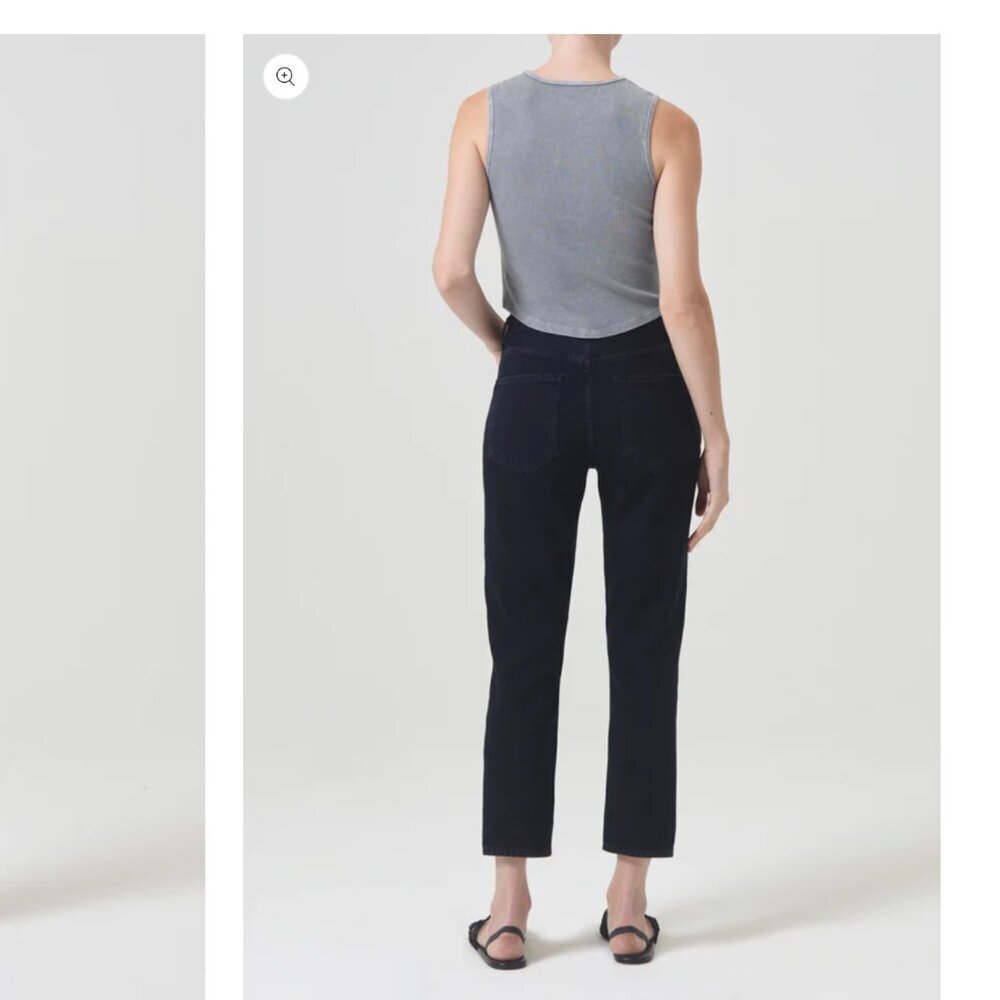 AGOLDE Riley High Rise Straight Crop Jeans Size 23 Black - TheRWDenimAGOLDE Riley High Rise Straight Crop Black Straight-Leg – TheRWDenim