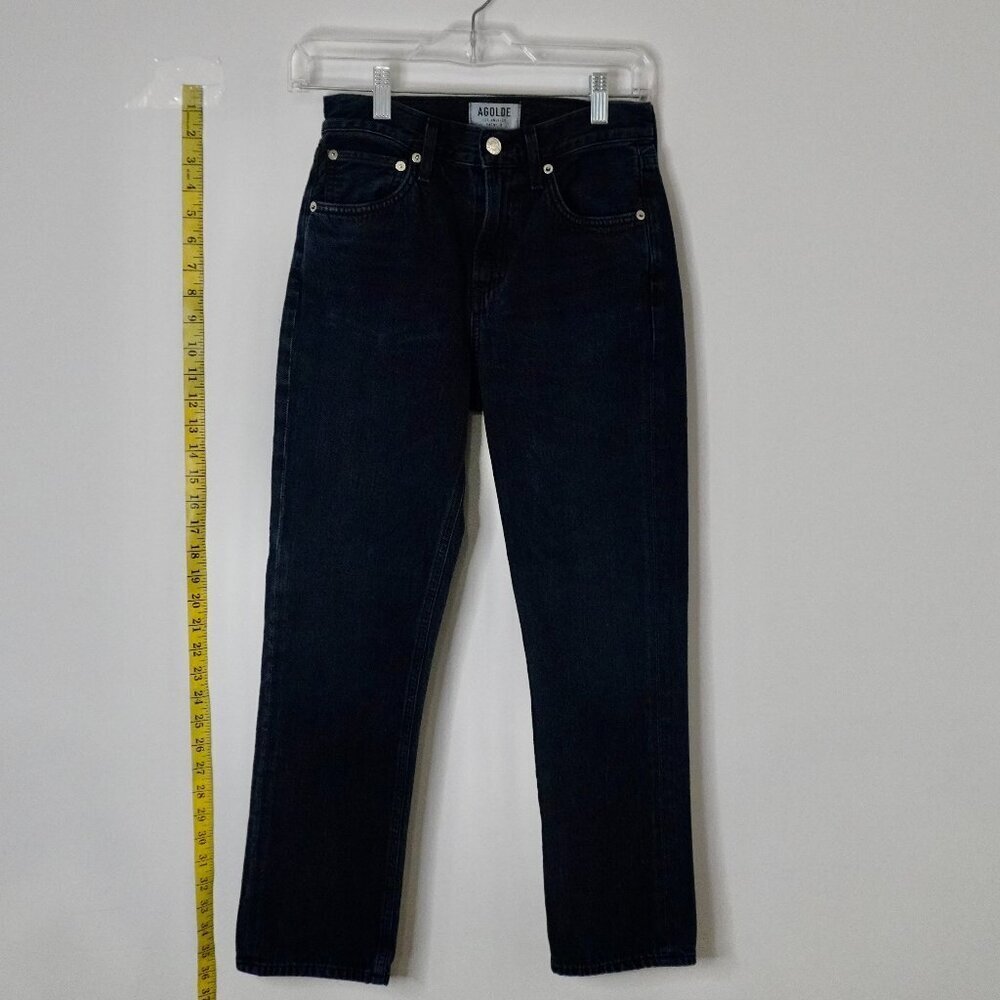 AGOLDE Riley High Rise Straight Crop Jeans Size 23 Black - TheRWDenimAGOLDE Riley High Rise Straight Crop Black Straight-Leg – TheRWDenim