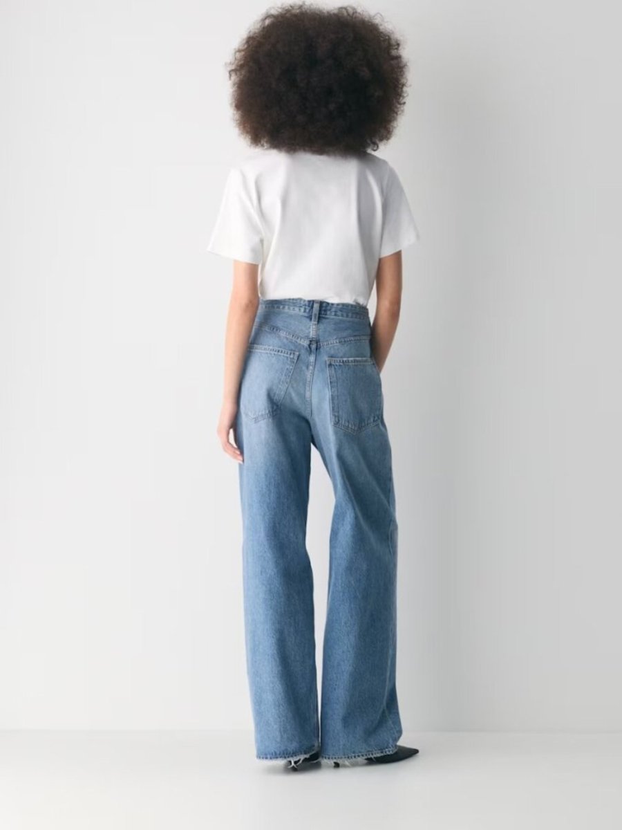 AGOLDE "Vana Jean's" size 24 - TheRWDenimAGOLDE Vana Jean 's Wide-Leg Navy – TheRWDenim