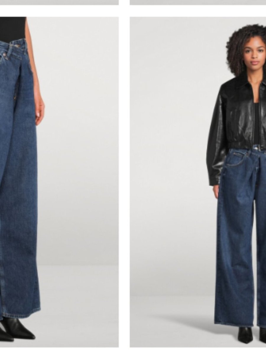 AGOLDE "Vana Jean's" size 24 - TheRWDenimAGOLDE Vana Jean 's Wide-Leg Navy – TheRWDenim