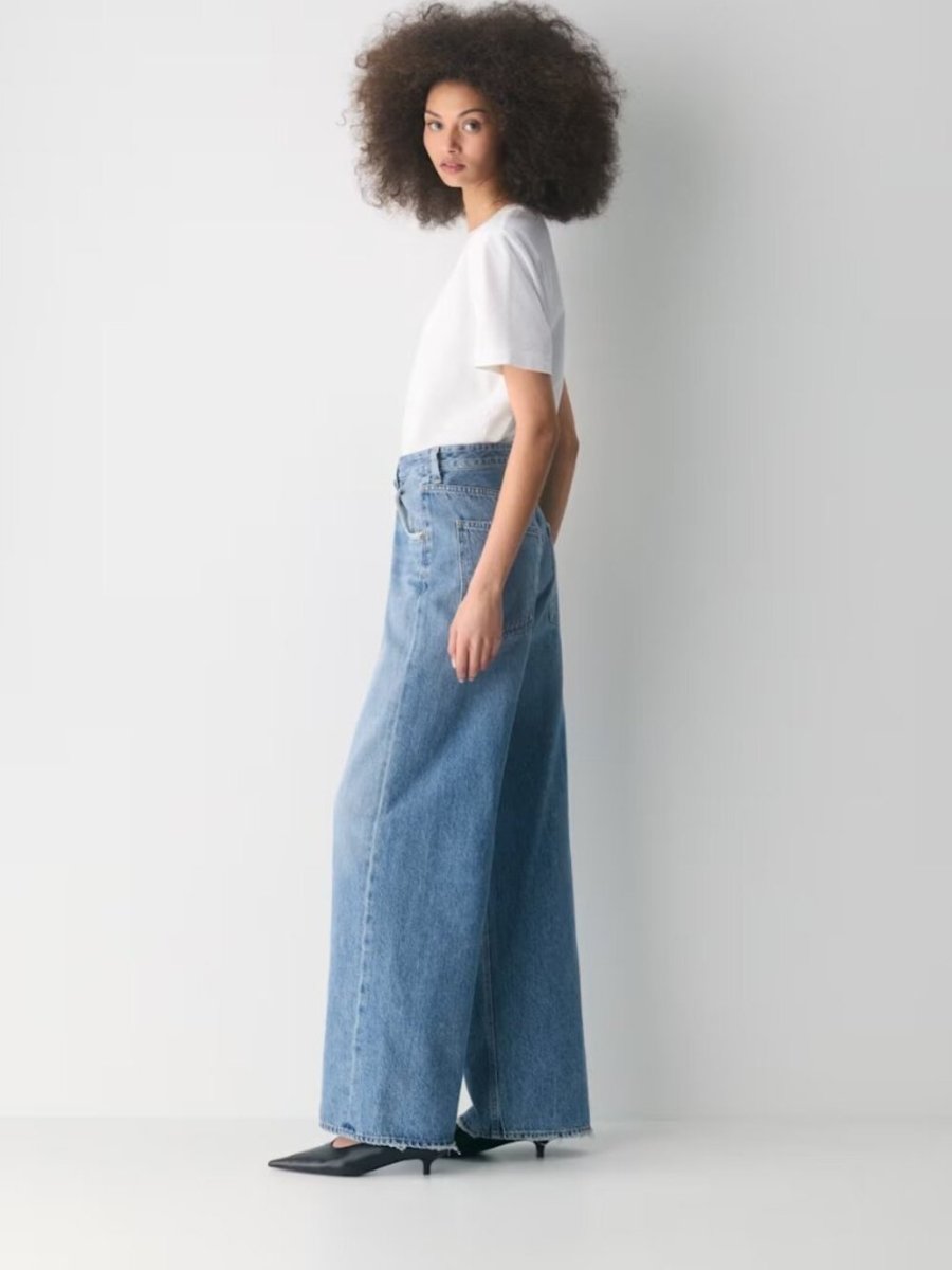 AGOLDE "Vana Jean's" size 24 - TheRWDenimAGOLDE Vana Jean 's Wide-Leg Navy – TheRWDenim