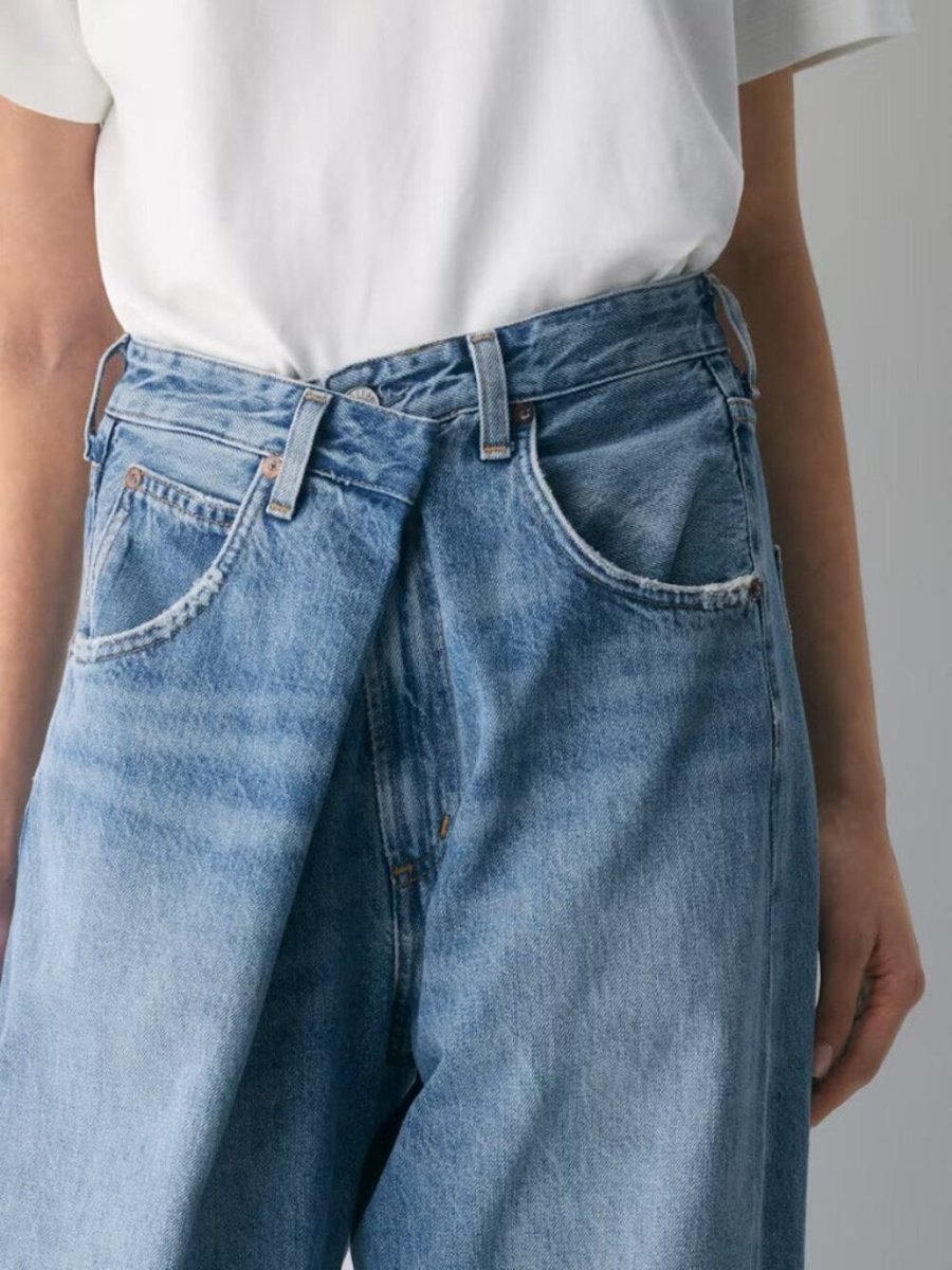 AGOLDE "Vana Jean's" size 24 - TheRWDenimAGOLDE Vana Jean 's Wide-Leg Navy – TheRWDenim