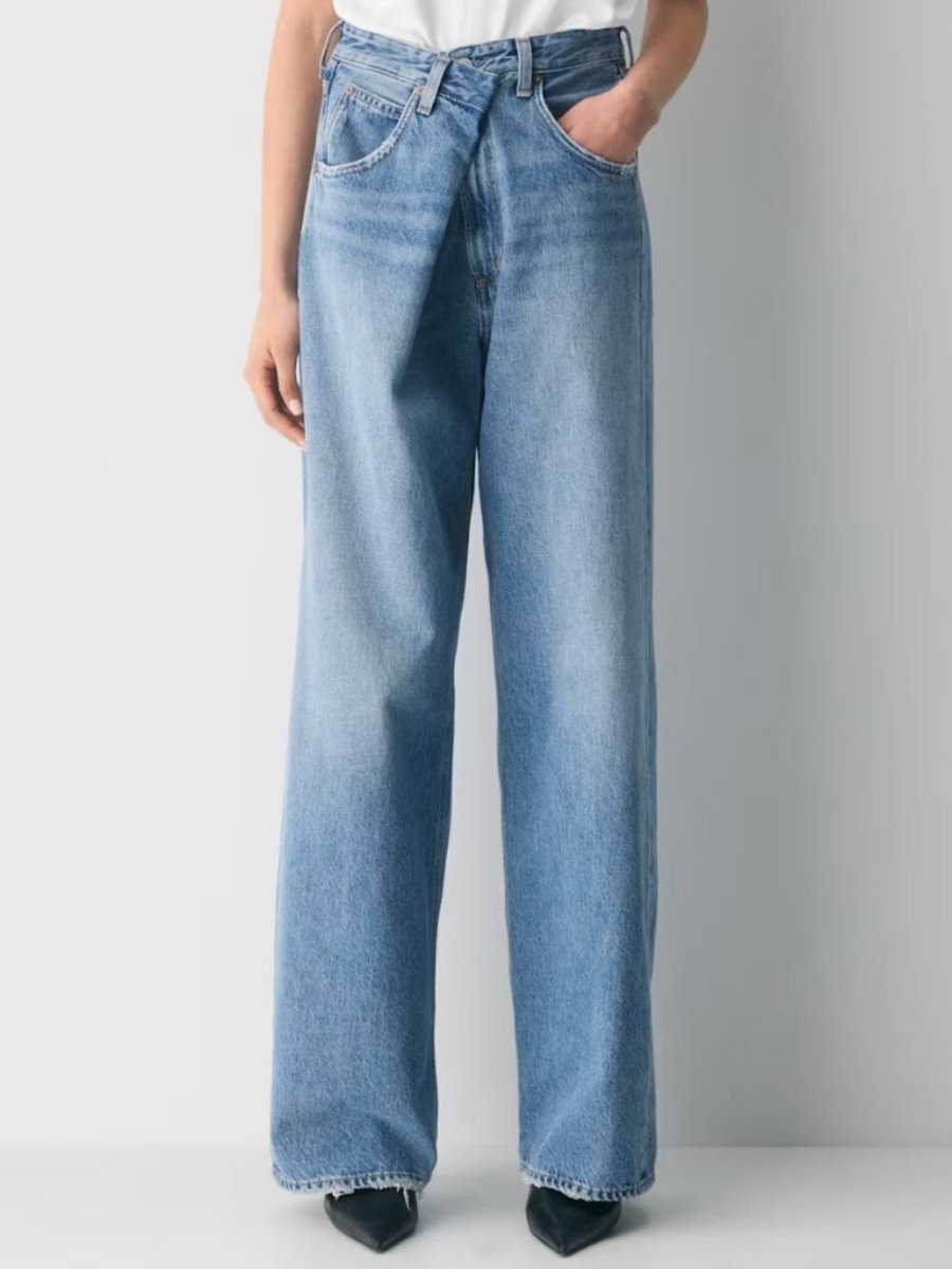 AGOLDE "Vana Jean's" size 24 - TheRWDenimAGOLDE Vana Jean 's Wide-Leg Navy – TheRWDenim