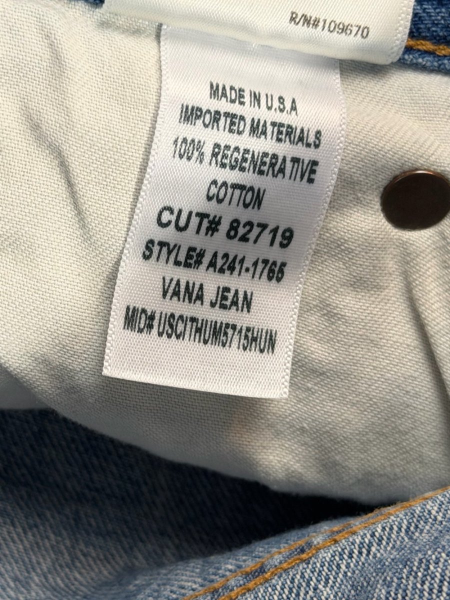 AGOLDE Vane Jeans – Preloved Size 25P - TheRWDenimAGOLDE Vane Wide-Leg Blue Wash – TheRWDenim