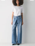 AGOLDE Vane Jeans – Preloved Size 25P - TheRWDenimAGOLDE Vane Wide-Leg Blue Wash – TheRWDenim