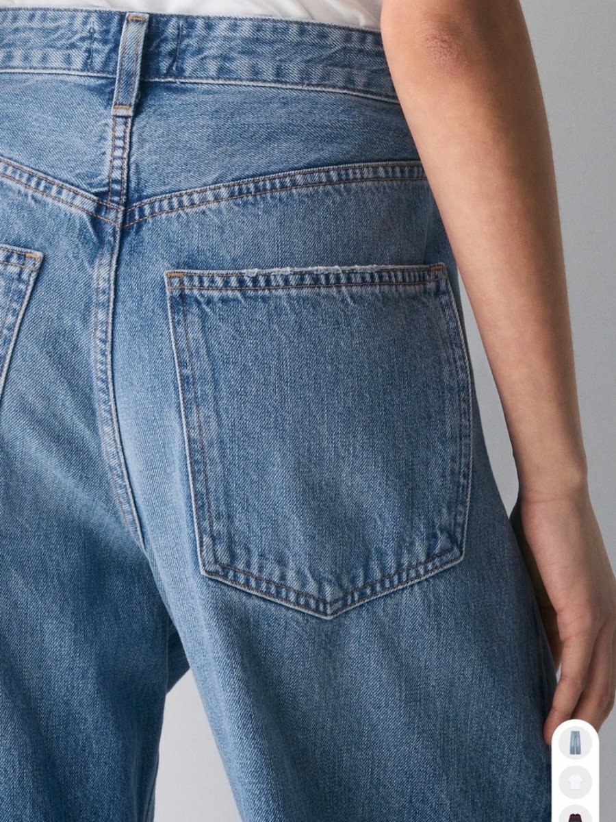 AGOLDE Vane Jeans – Preloved Size 25P - TheRWDenimAGOLDE Vane Wide-Leg Blue Wash – TheRWDenim