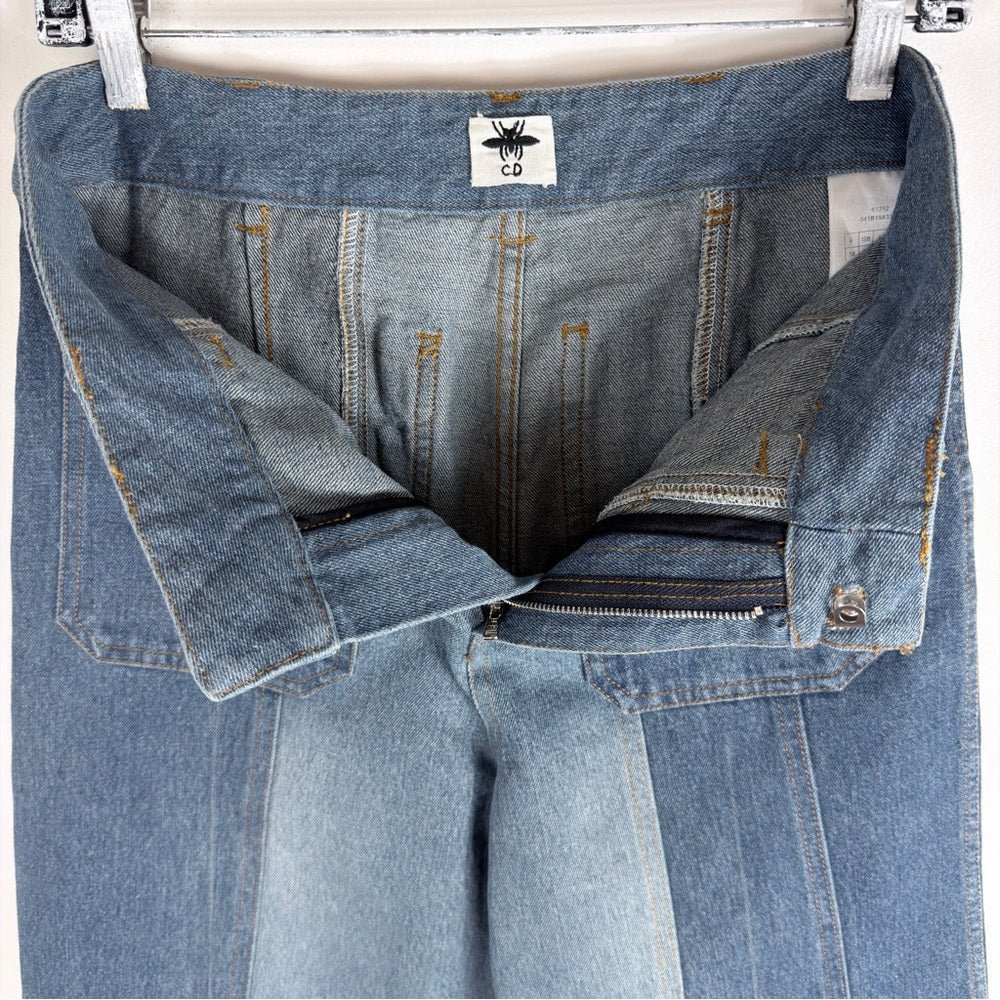 Archival Christian Dior Jeans Patchwork 2021 size 6 by Miuccia Prada - TheRWDenimChristian Dior Archival Patchwork 2021 by Miuccia Prada Wide-Leg – TheRWDenim