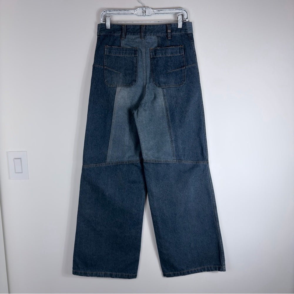 Archival Christian Dior Jeans Patchwork 2021 size 6 by Miuccia Prada - TheRWDenimChristian Dior Archival Patchwork 2021 by Miuccia Prada Wide-Leg – TheRWDenim
