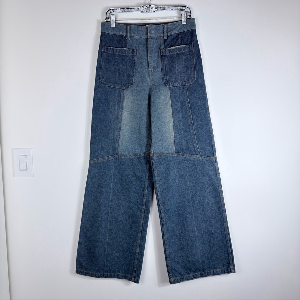 Archival Christian Dior Jeans Patchwork 2021 size 6 by Miuccia Prada - TheRWDenimChristian Dior Archival Patchwork 2021 by Miuccia Prada Wide-Leg – TheRWDenim