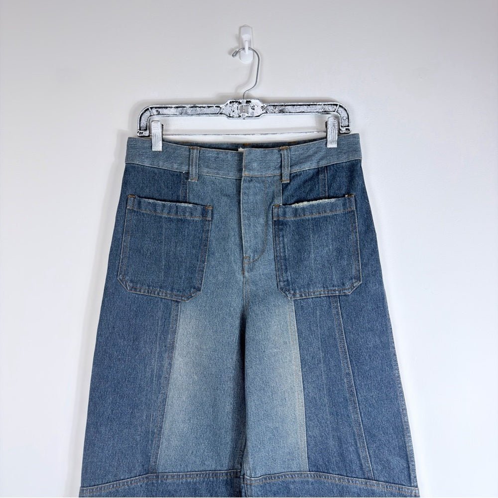 Archival Christian Dior Jeans Patchwork 2021 size 6 by Miuccia Prada - TheRWDenimChristian Dior Archival Patchwork 2021 by Miuccia Prada Wide-Leg – TheRWDenim